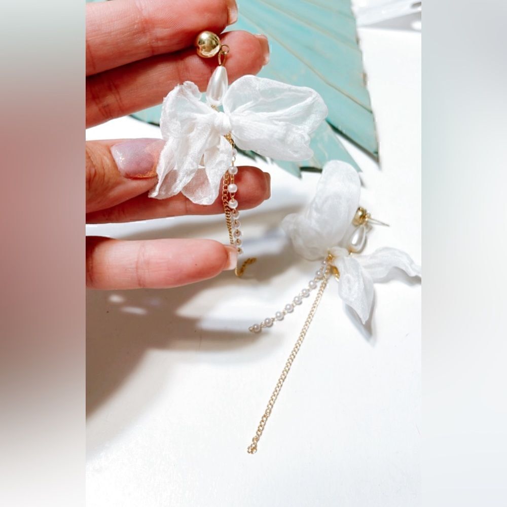 pearl drop earrings  #288